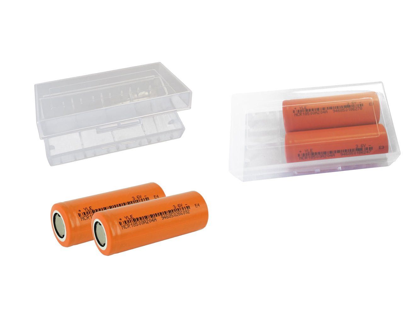 18500 3.6V 2040mAh Rechargeable Battery Cells