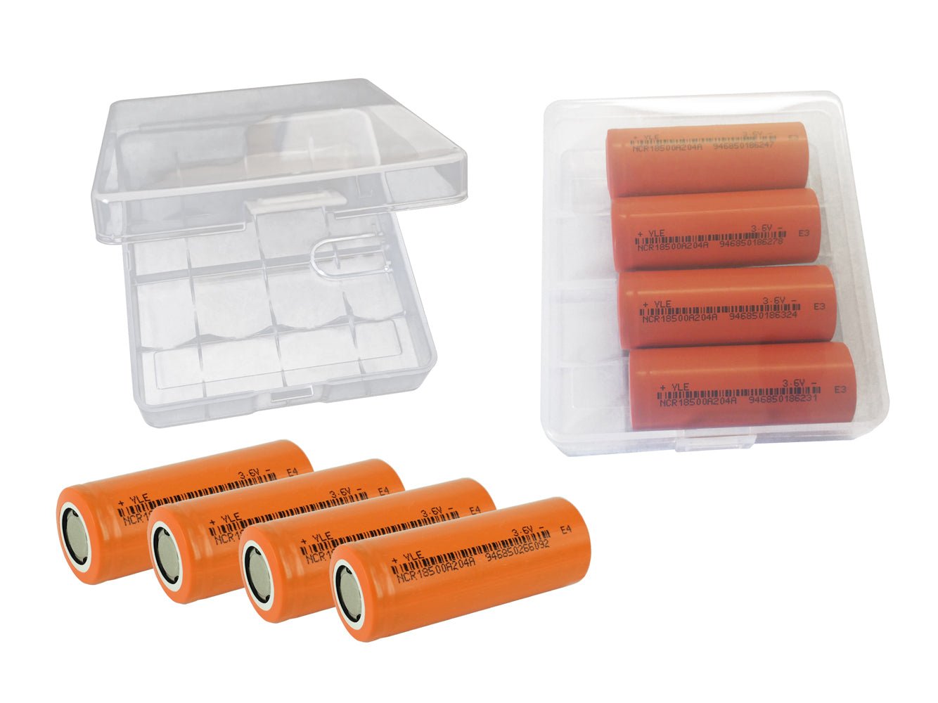 18500 3.6V 2040mAh Rechargeable Battery Cells