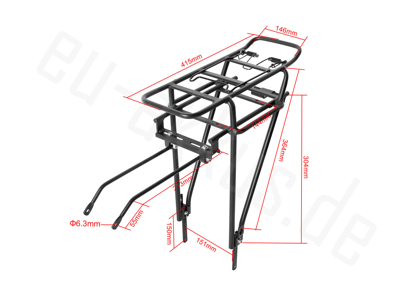 PowerSmart® 700C bike, 28 Mountain Bike City Bike E-Bike Bicycle Pannier Rack