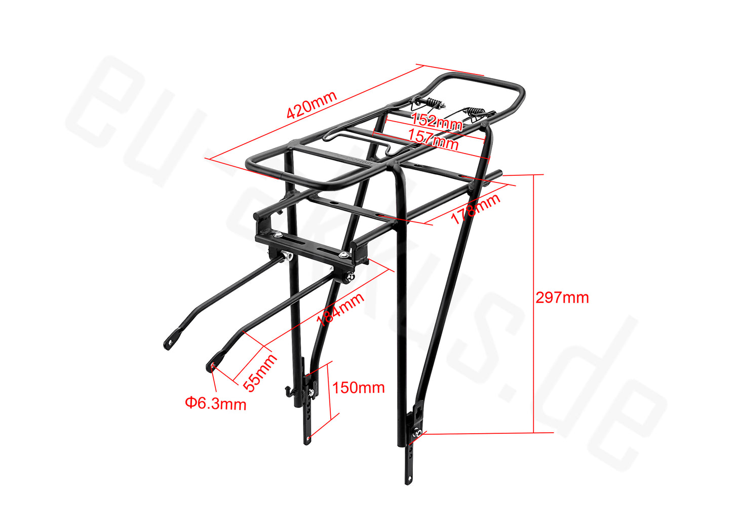 PowerSmart® 700C Mountain Bike City Bike E-Bike Bicycle Pannier Rack