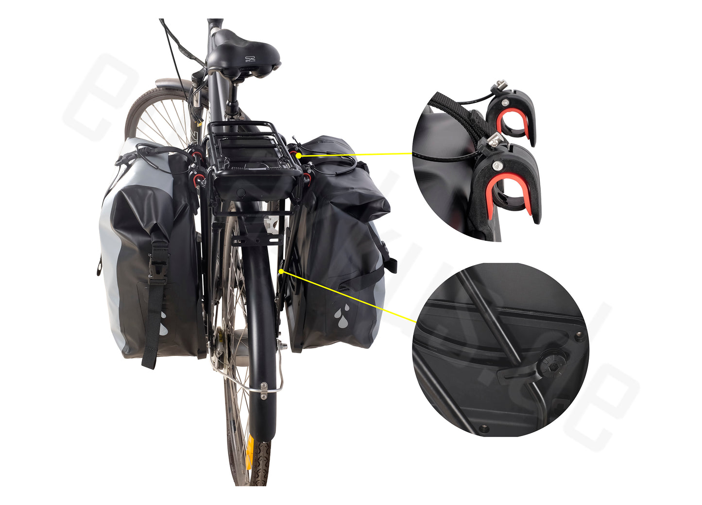 PowerSmart Waterproof Bicycle Bag 25L strong and durable