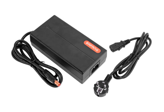 Original 49.2V/2A Bafang charger suitable for Bafang e-bike battery, with orange Bafang barrel connector