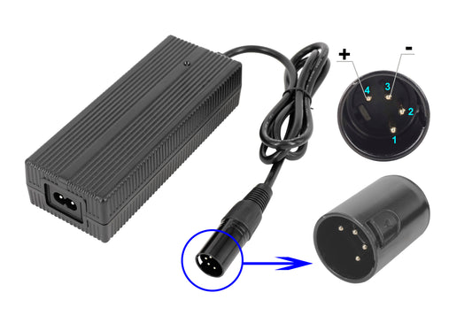 Powersmart charger BC1142-E (4-pin XLR) - 42.0V 3.0A - for impulses 36V