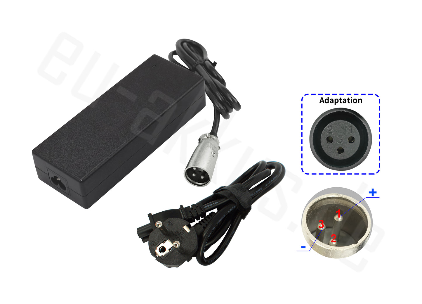 24V AC Adapter Charger For Electric Bike (29.40V Output, 3-PIN XLR)