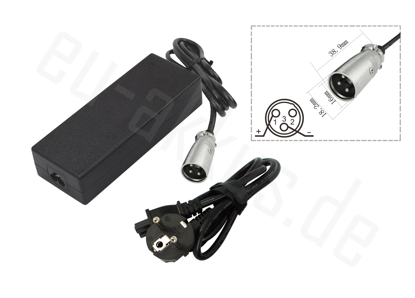 24V AC Adapter Charger For Electric Bike (29.40V Output, 3-PIN XLR)