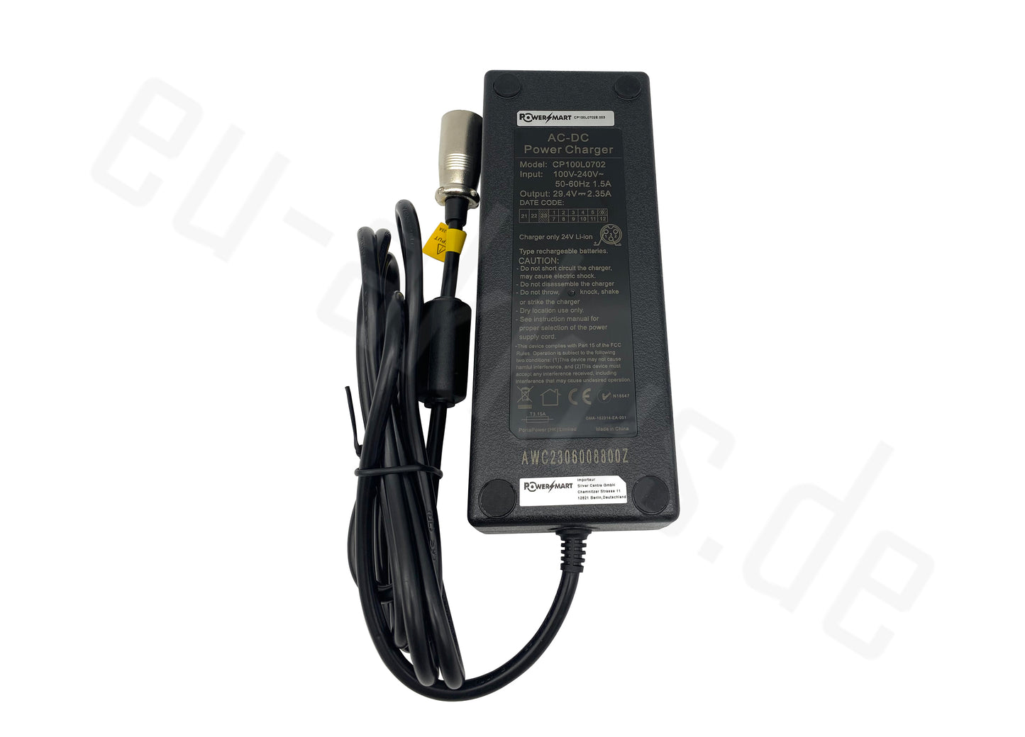 PowerSmart Li-Ion battery charger 29.4V - 2.35A (XLR 3-pin)