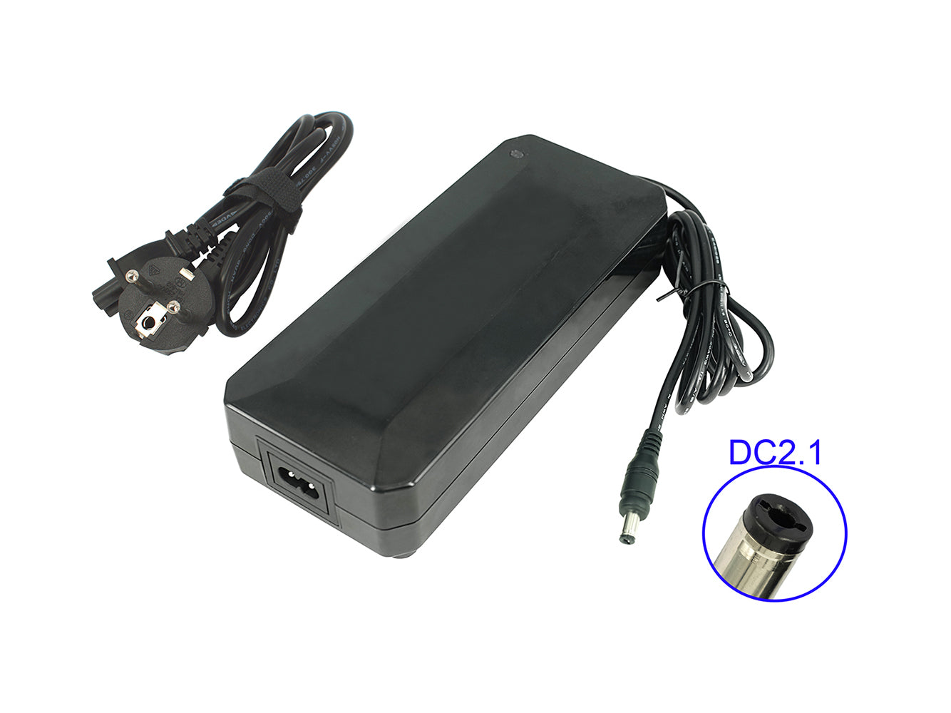 High-quality e-bike charger 48V 3A for batteries from Telefunken, Phylion, NCM and much more (DC 5.5x2.1mm)