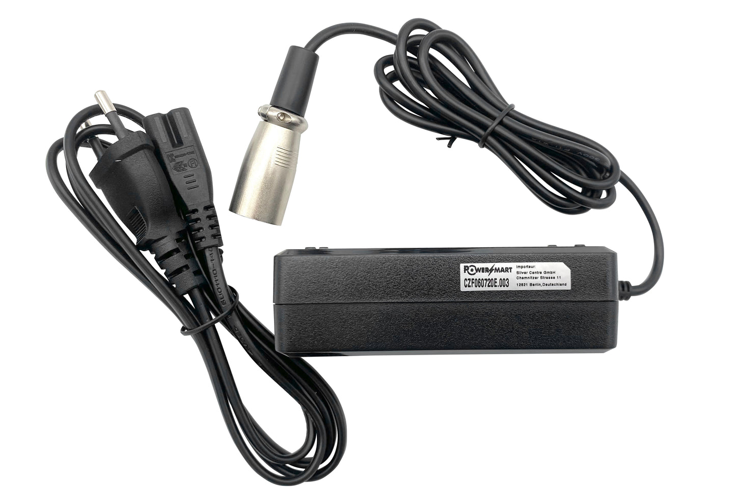 2A 29.4V Charger for 24V Ebike Batteries with XLR-3 connector