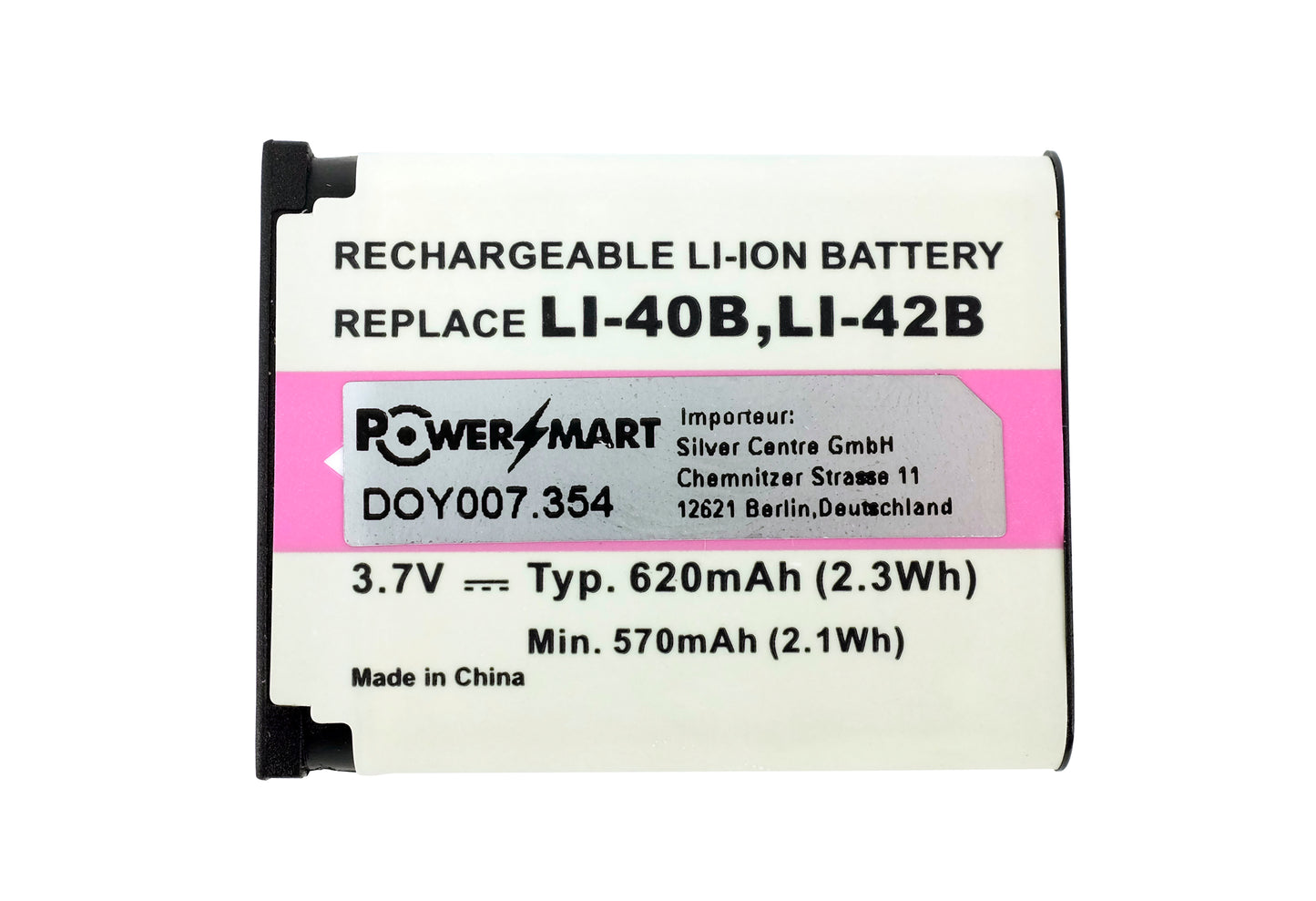 Digital Camera Battery Replacement for PENTAX Efina, Optio L36, Optio L40, Optio LS1000, Optio LS1100, Optio LS465, Optio M30, Optio M40, Optio M90, Optio M900, Optio NB1000, Optio RS1000, Optio RS1500, Optio T30, Optio V10, Optio W30