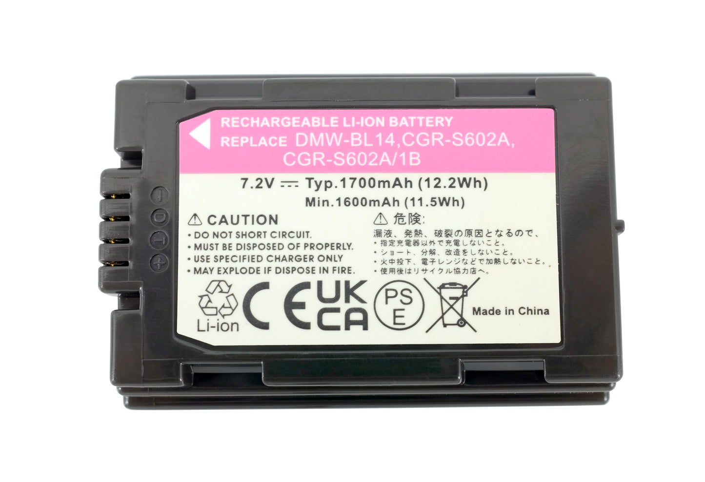 Digital Camera Battery Replacement for PANASONIC Lumix DMC-L1, Lumix DMC-LC Series