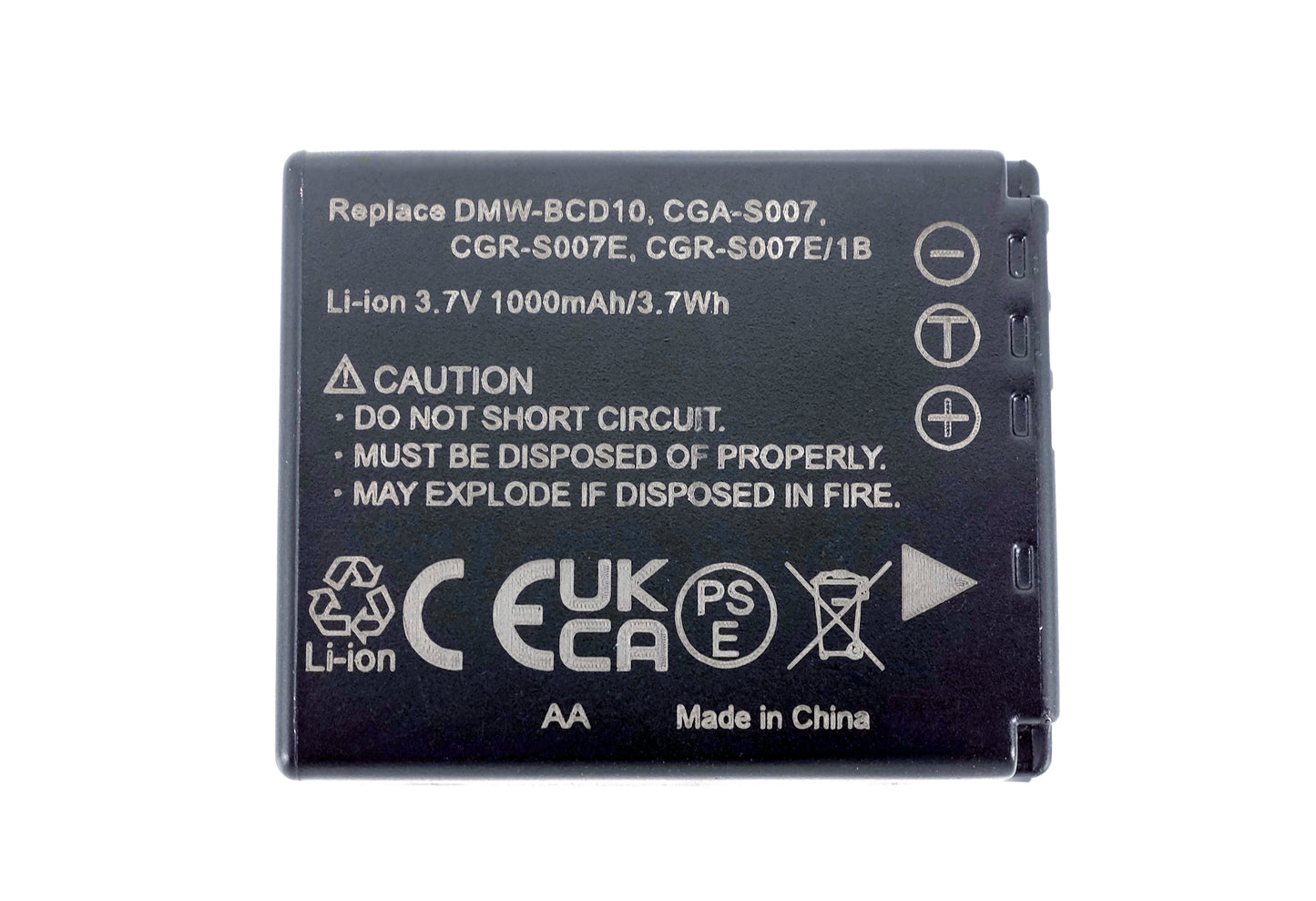 Digital Camera Battery Replacement for PANASONIC DMC-TZ4, DMC-TZ5, DMC-TZ11, DMC-TZ15, Lumix DMC-TZ4K, DMC-TZ4S, DMC-TZ5A, DMC-TZ5K, DMC-TZ5S, DMC-TZ11GK, DMC-TZ15GK, DMC-TZ50, DMC-TZ50S, PANASONIC Lumix DMC-TZ1, DMC-TZ2, DMC-TZ3 Series