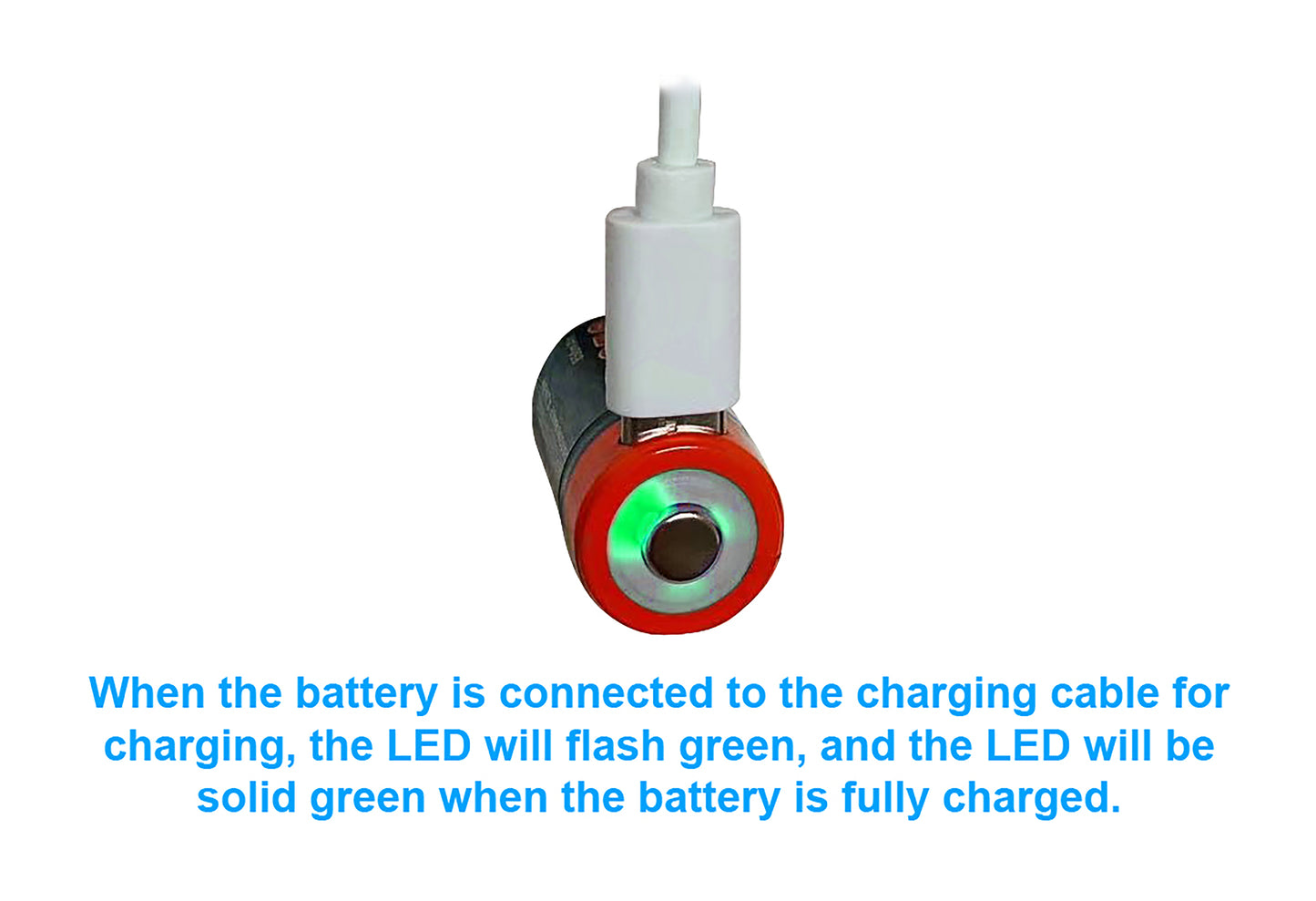 USB D Li-ion Rechargeable Battery, 4-Pack 1.5V 5800mWh with Type C Port