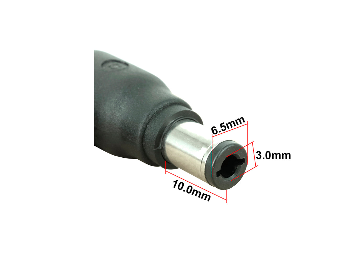 C13 DC Power Connector Plug Tip - 6.5 x 3.0mm Male Connector with 5.5 x 2.5mm Female Jack