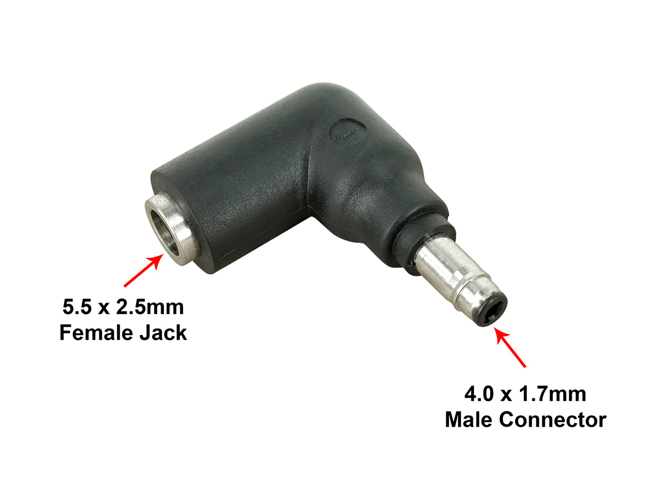 C1 Connector Tip - 4.0 x 1.75mm Male Connector with 5.5 x 2.5mm Female Jack