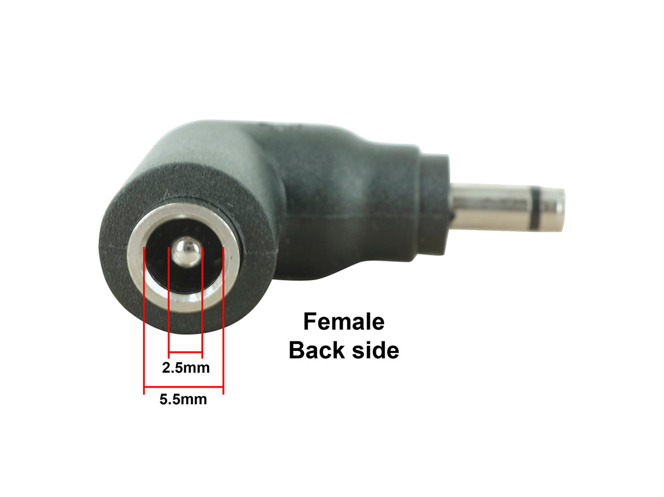 C33 Connector Tip - 4.0 x 1.35mm Male Plug to 5.5 x 2.5mm Female Jack