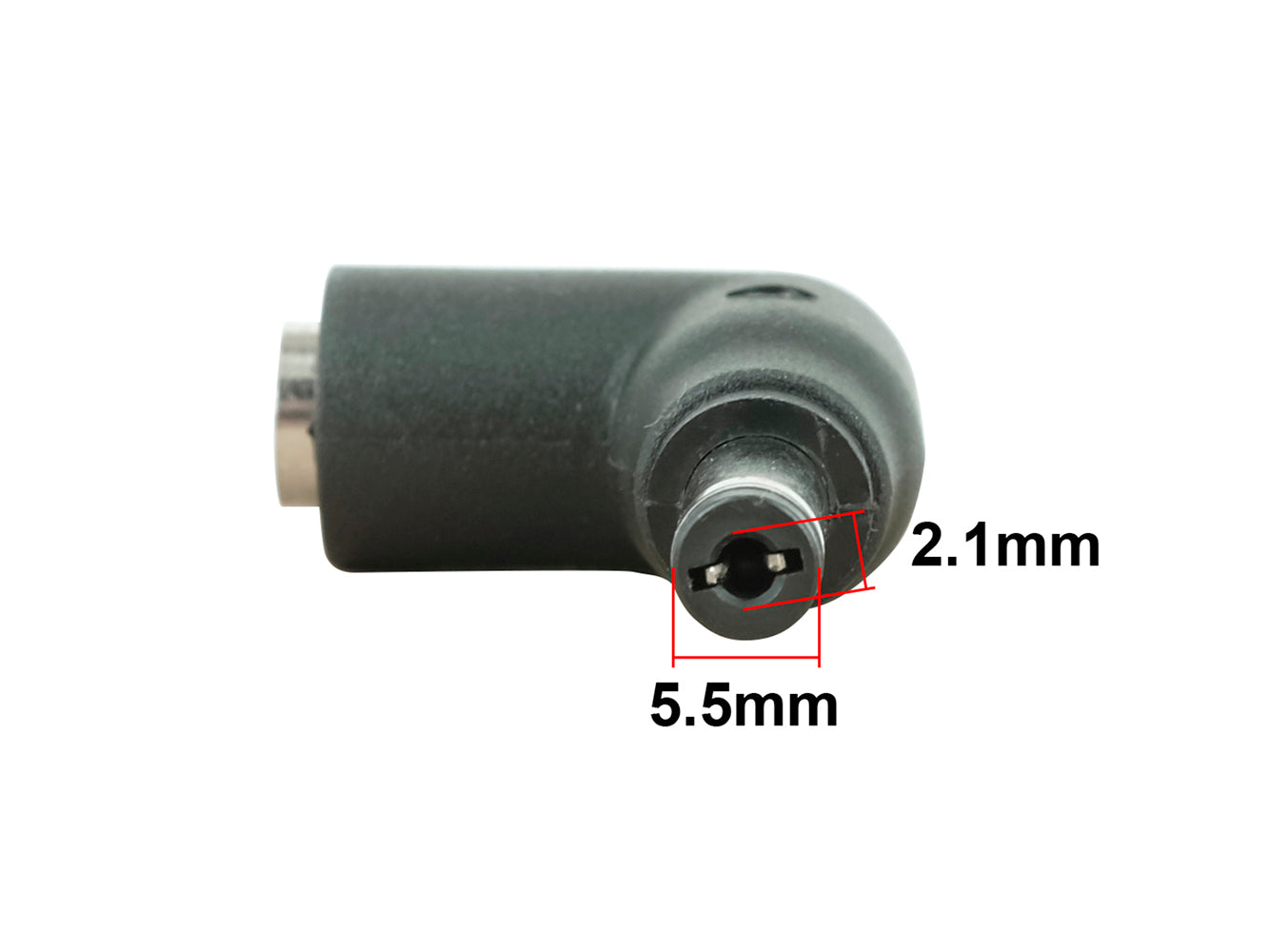 C3 Connector Tip - 5.5 x 2.1mm Male Barrel Connector with 5.5 x 2.5mm Female Jack