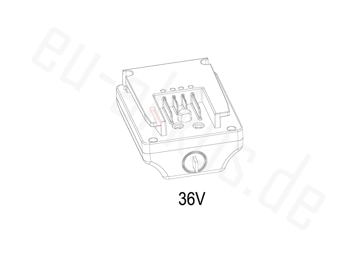 Multi-fit Welding Bracket for PowerSmart 36V ebike Battery LEB36HS91B (LBH003)