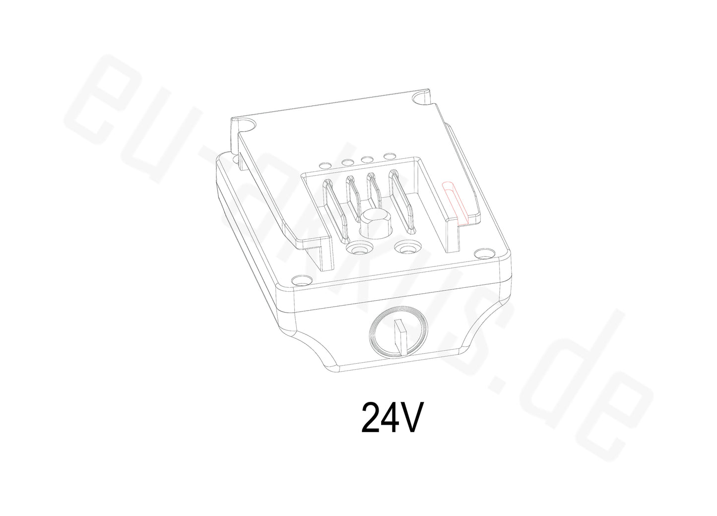 Multi-fit Welding Bracket for PowerSmart 24V ebike Battery LEB24HS99B