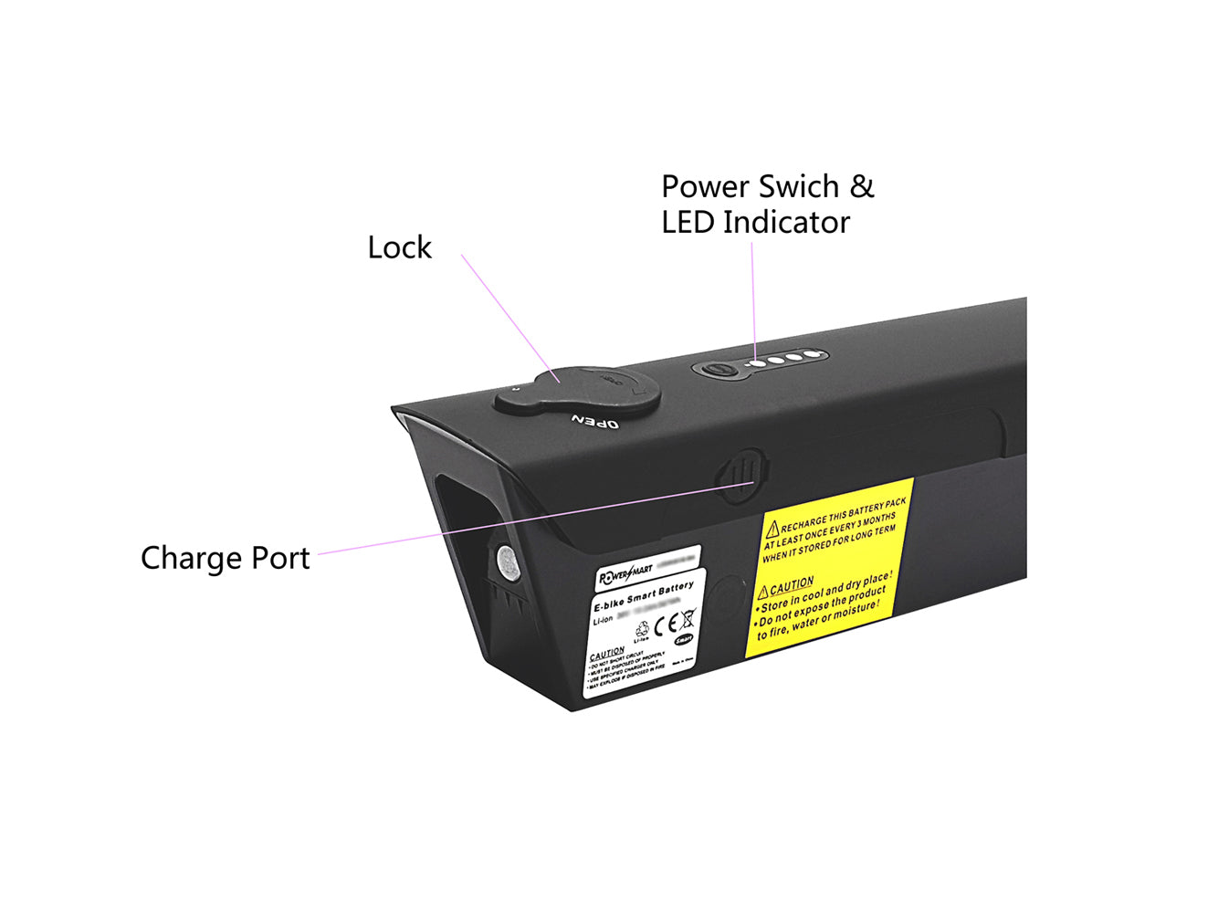 36V 10.5Ah/378Wh Battery for Stonefly Think Green, Diavelo Bragi ATB, Bragi Tour