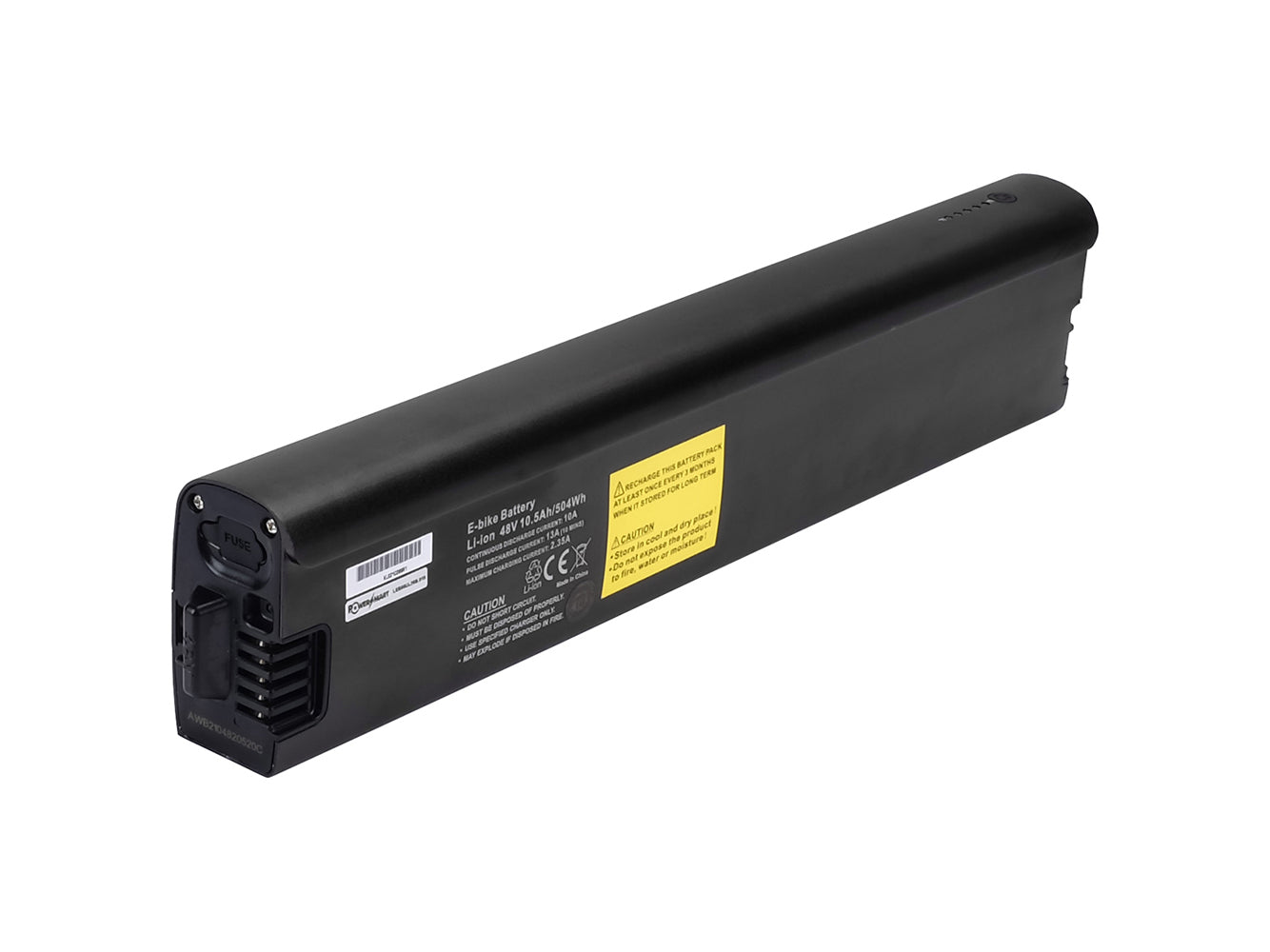 48V 10.5Ah / 504 Wh Battery for Fuell Flluid