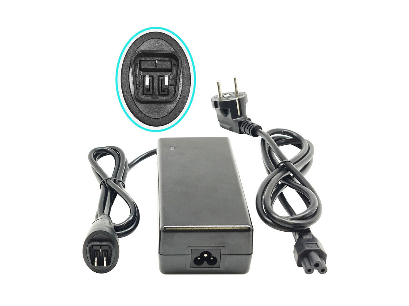 42V 2A Battery Charger For 36V Phylion E-Bike battery, 3-pin oval Phylion plug