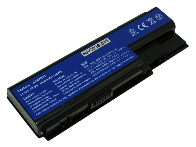 Laptop Battery Replacement for EMACHINES E510, E520, G420, G520, G620, G720