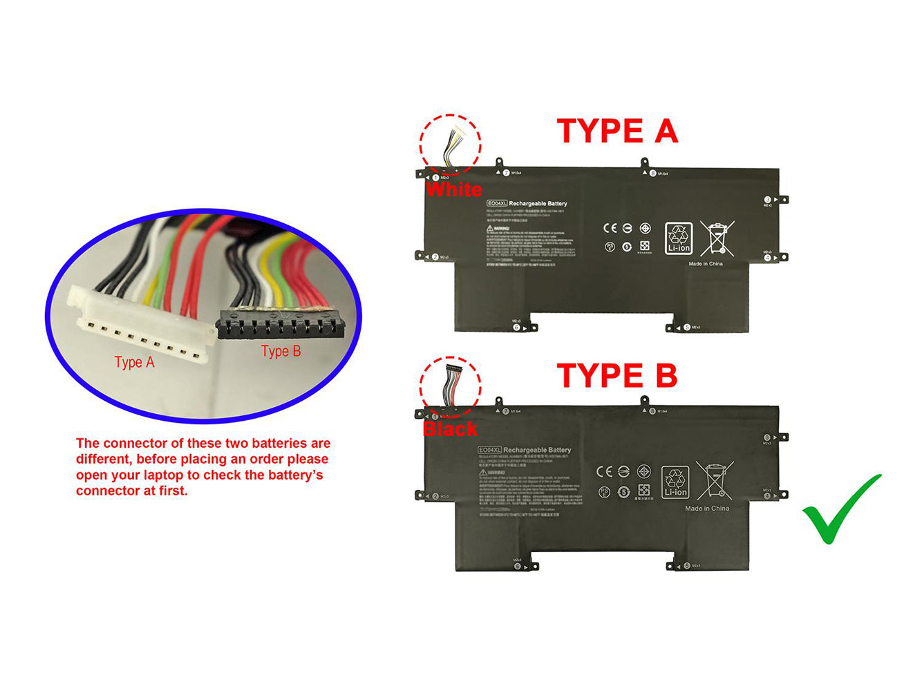 Laptop Battery Replacement for HP EliteBook Folio G1