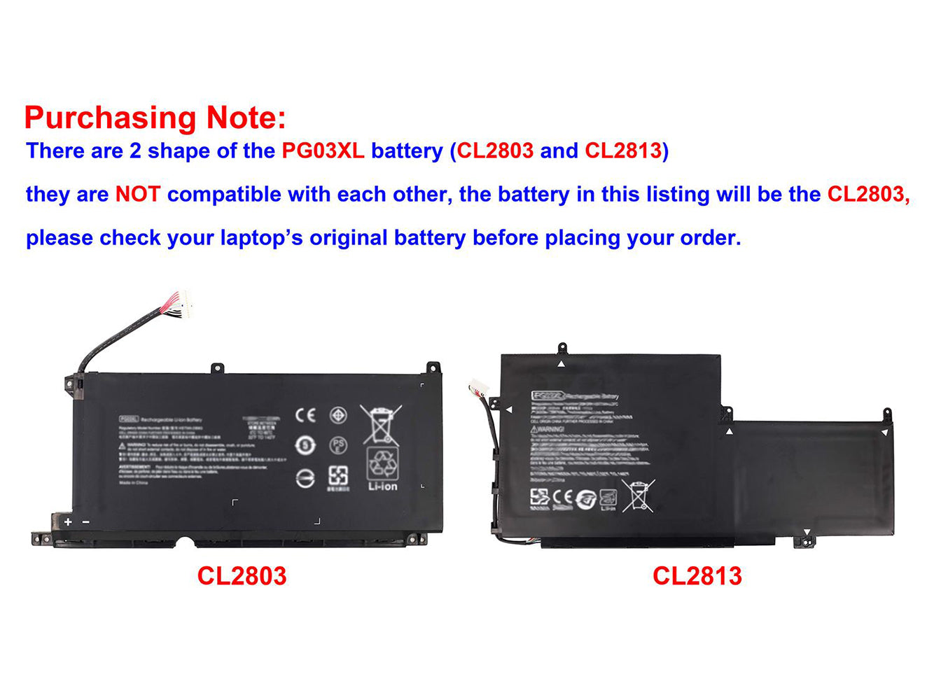 Laptop Battery Replacement for HP Pavilion Gaming 15-DK0021TX, Pavilion Gaming 15-DK0125TX