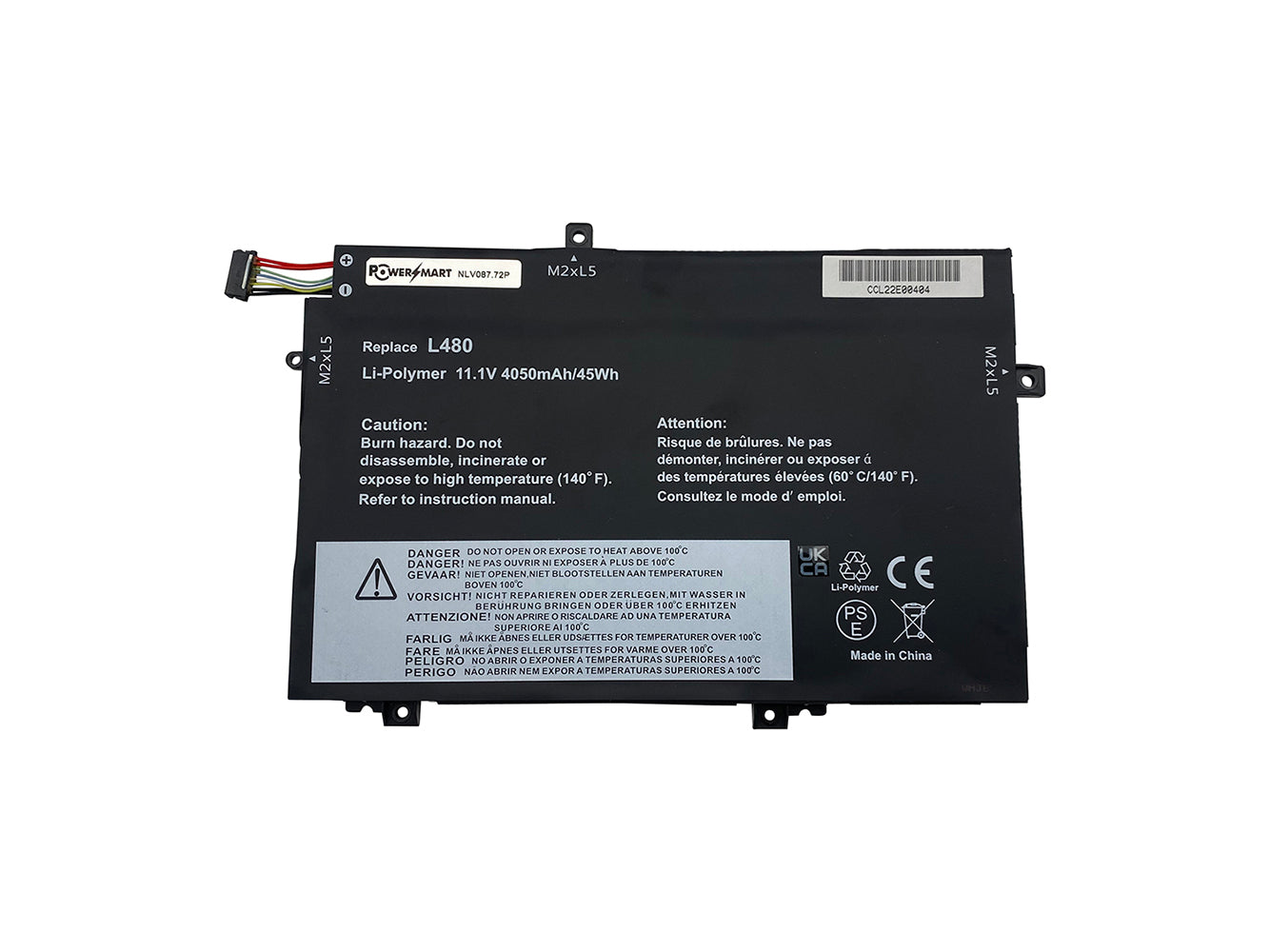 Laptop Battery Replacement for LENOVO ThinkPad L480, ThinkPad L580