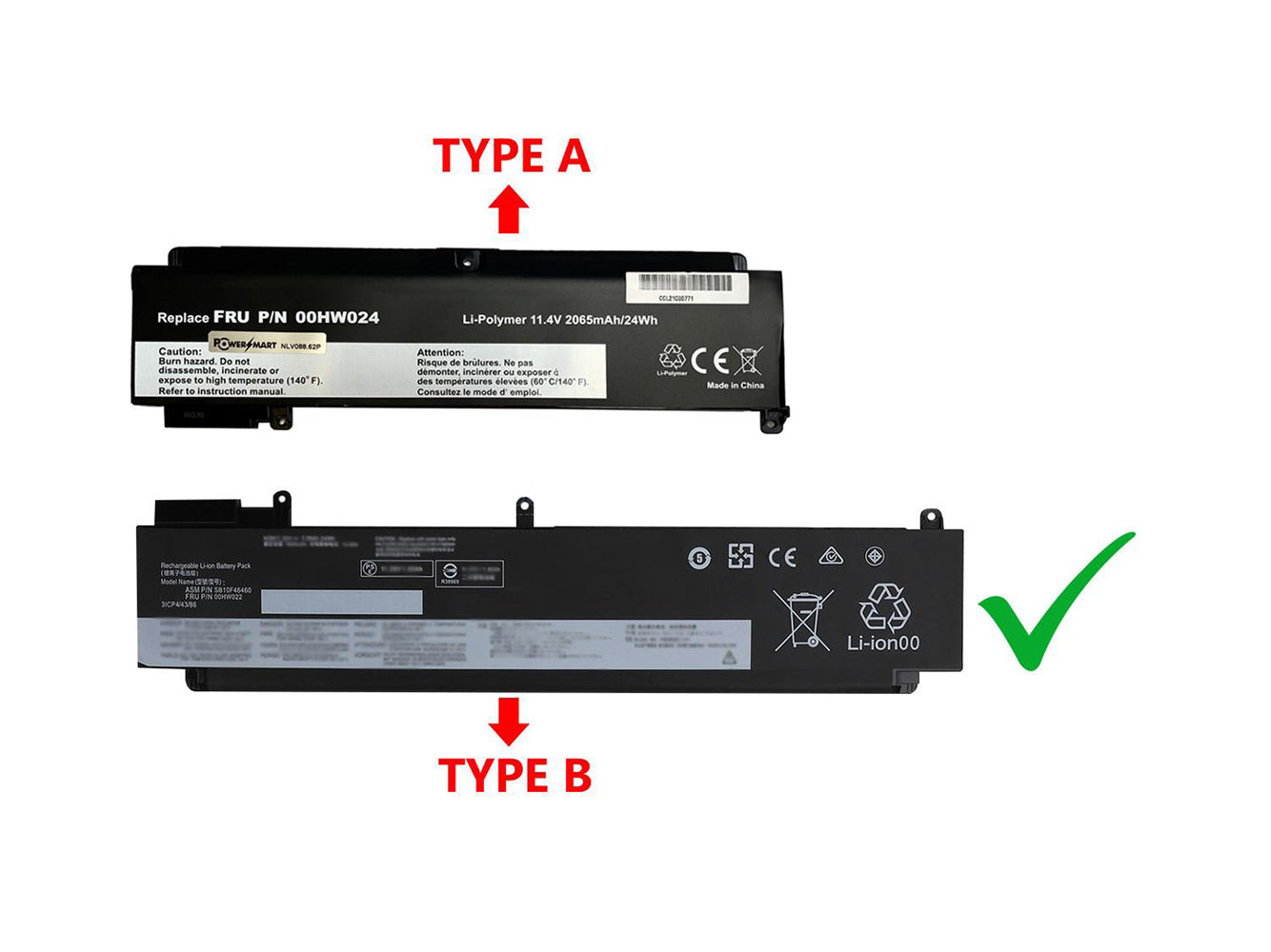 Laptop Battery Replacement for LENOVO ThinkPad T460s - 20FA, ThinkPad T460s - 20F9