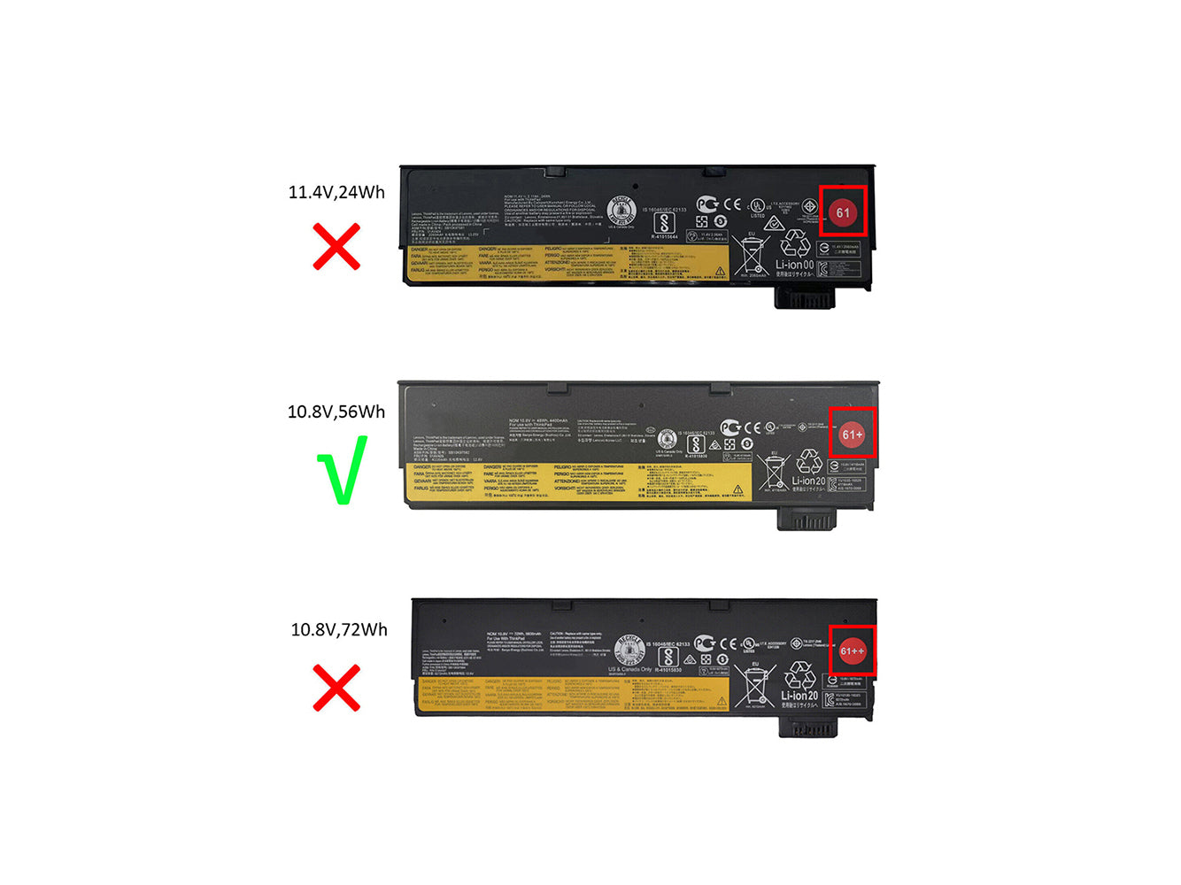 Laptop Battery Replacement for LENOVO Thinkpad T470, ThinkPad A475