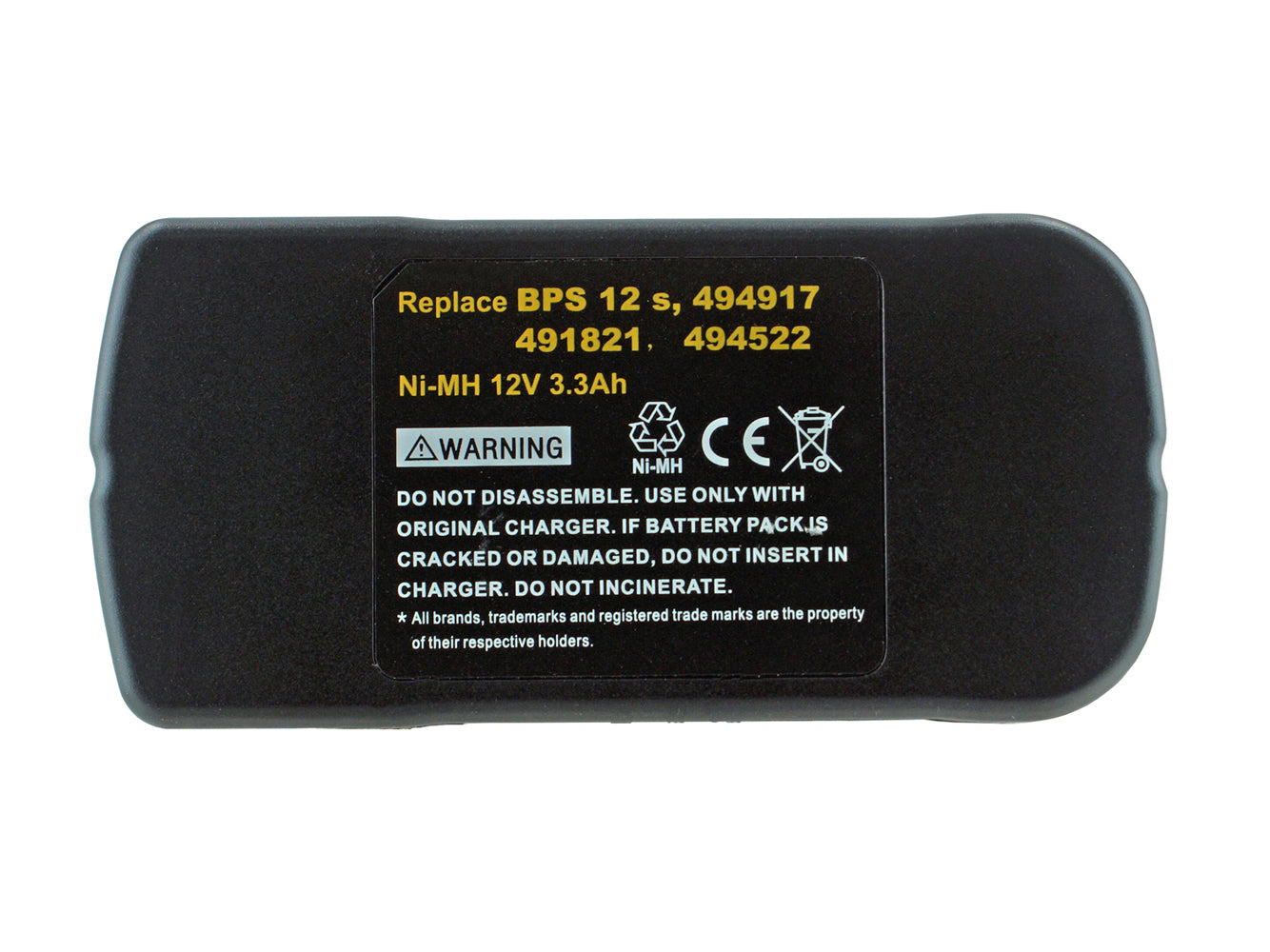 12V 3.3Ah Battery For Festool 564359,C12,C12DUO,T12,T12+3,BPS12, BPS12C,BPS12S