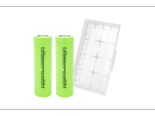 2x 2900mAh 18650 Rechargeable Battery Cells