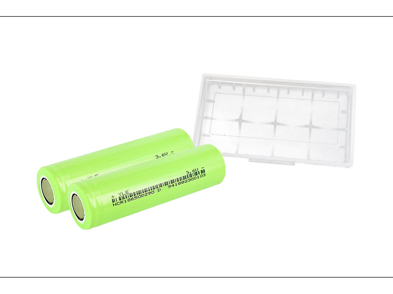 2x 2900mAh 18650 Rechargeable Battery Cells