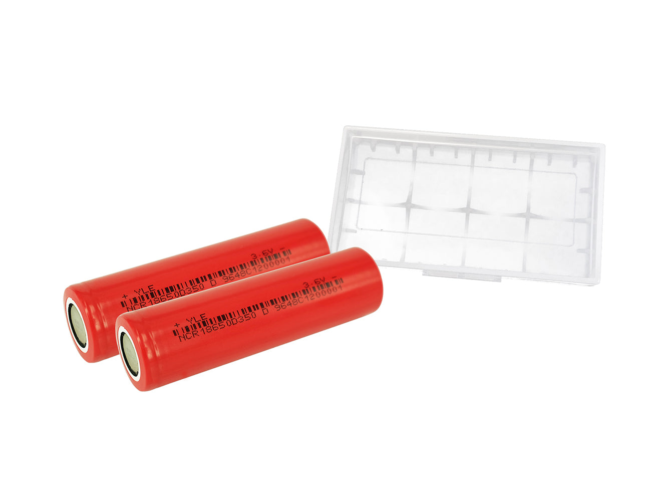 2x 3500mAh 18650 Rechargeable Battery Cells