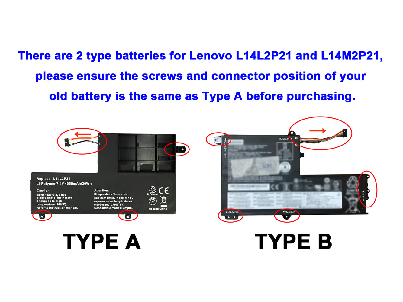 Laptop Battery Replacement for LENOVO Yoga 500-15IBD